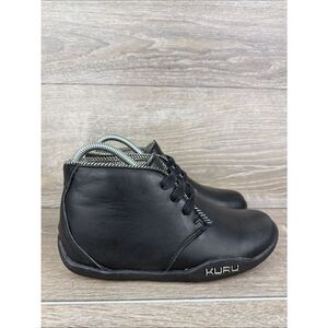 Kuru Aalto Women’s Sz 6.5 Black Leather Mid Top Lace Up Casual Chukka Ankle Boot